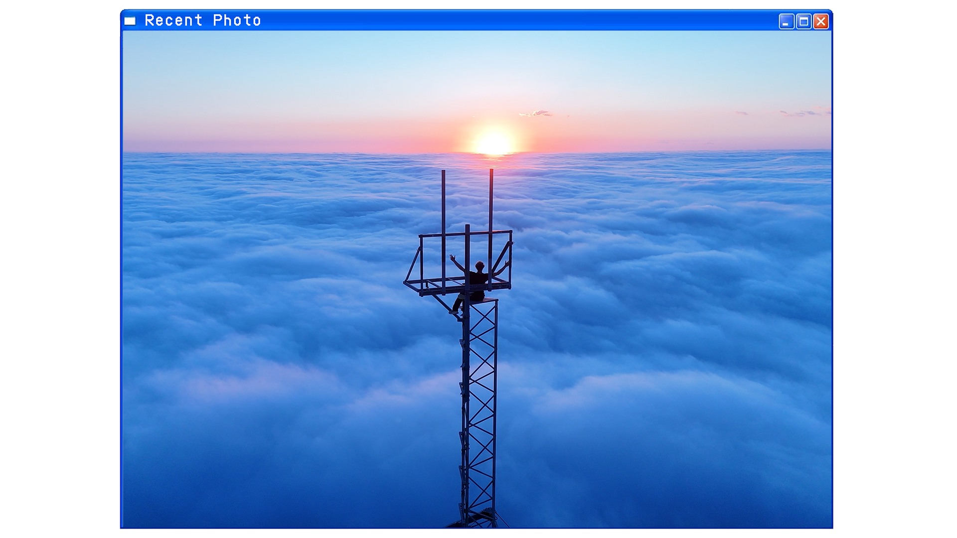 Recent Photo — above the clouds